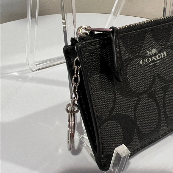 Coach Mini Skinny Signature Black Card Case - NWOT - Picture 6 of 10